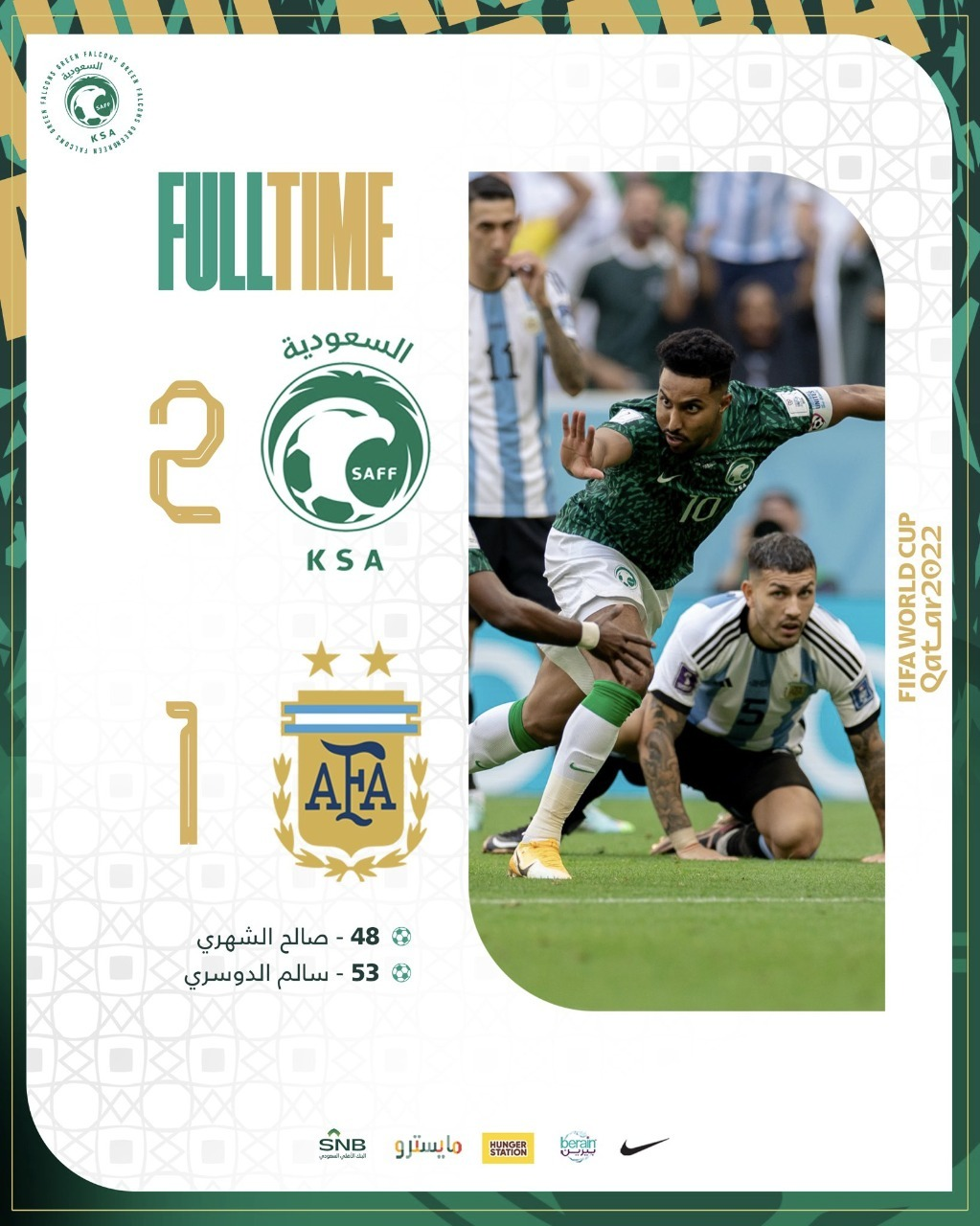 The Falcons fly high at the biggest sporting event , FIFA World Cup&nbsp;2022